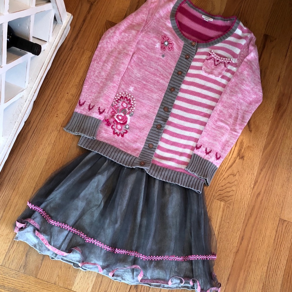 🌷NAARTJIE🌷 GIRLS 14/16 SWEATER/SKIRT 2-PIECE SET